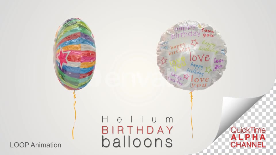 Birthday Celebration Balloons Videohive 25002404 Motion Graphics Image 2