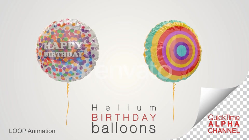 Birthday Celebration Balloons Videohive 25002404 Motion Graphics Image 4