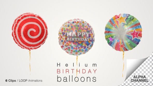Birthday Celebration Balloons - Download Videohive 25002404