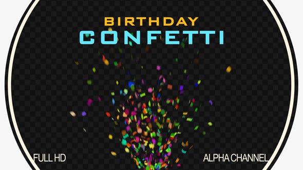 Birthday Confetti - 21702147 Videohive Download