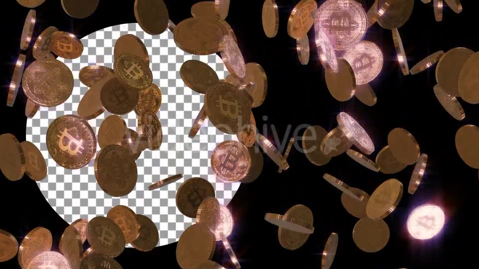 Bitcoin Falling Loop Background Videohive 20326776 Motion Graphics Image 2