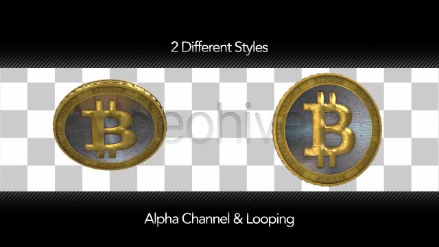 Bitcoin Virtual Currency Spinning and Rotating Videohive 8089170 Motion Graphics Image 2