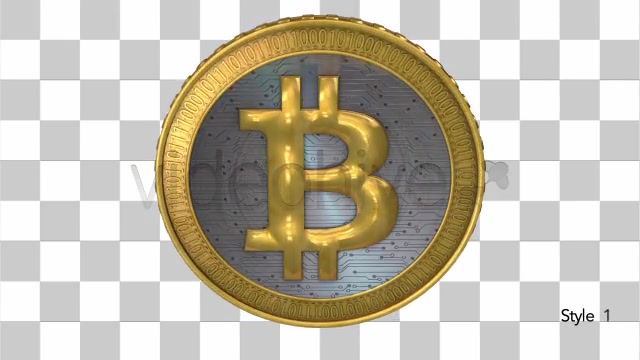 Bitcoin Virtual Currency Spinning and Rotating Videohive 8089170 Motion Graphics Image 3