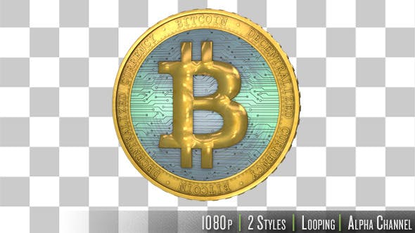 Bitcoin Virtual Currency Spinning and Rotating - Download 8089170 Videohive