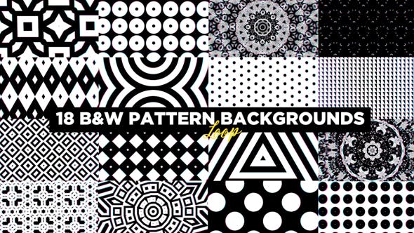 Black and White Backgrounds - Videohive 18435494 Download