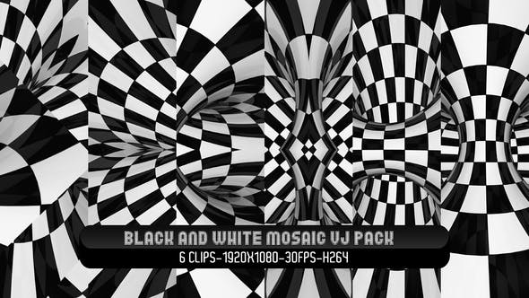 Black and White Mosiac VJ Pack - Download Videohive 22002893
