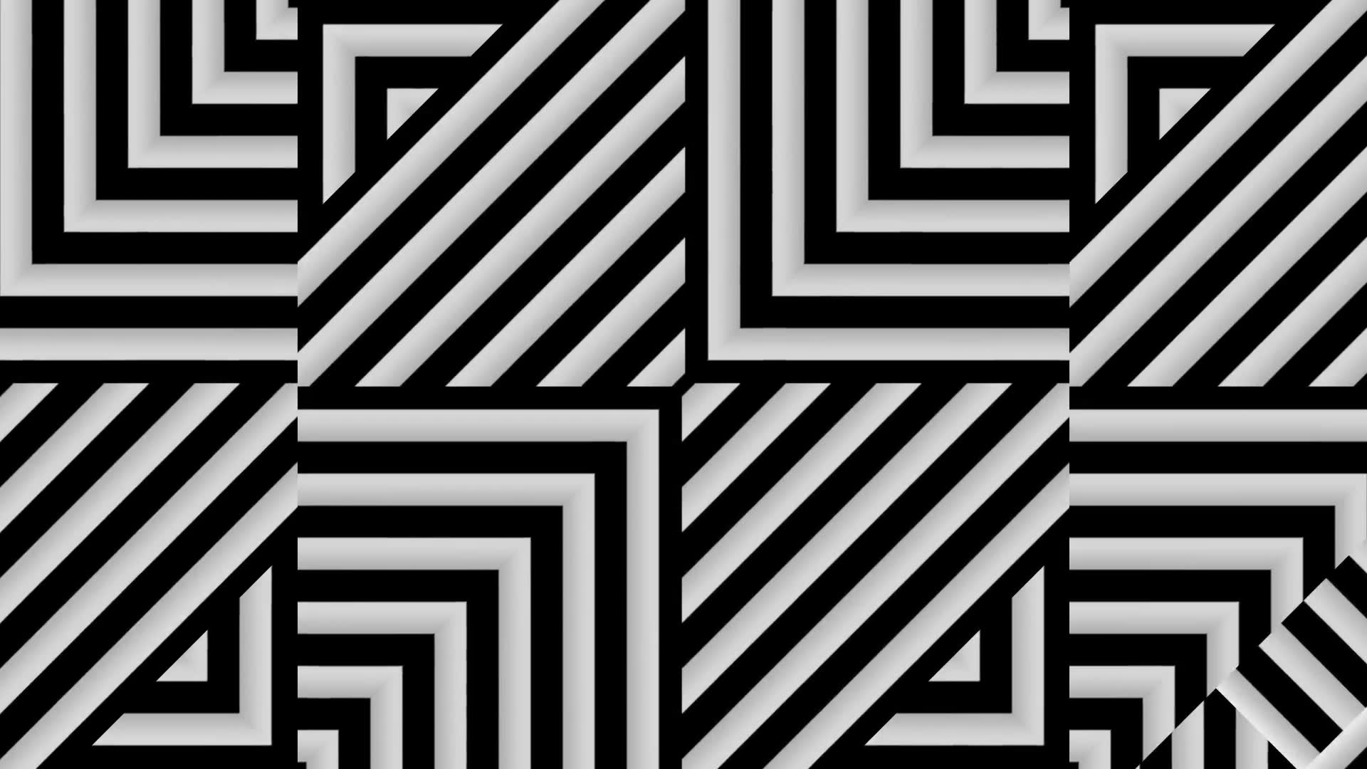 Black And White Pattern VJ Loops Background Videohive 24238632 Motion Graphics Image 4