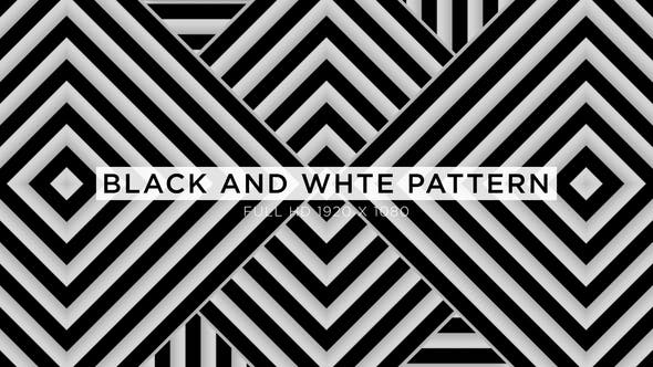 Black And White Pattern VJ Loops Background - Download Videohive 24238632