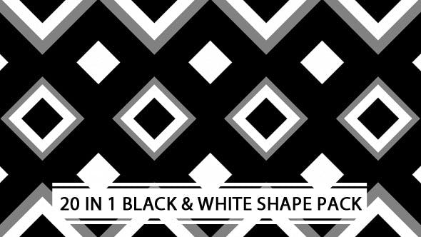 Black And White Shape Pack - Download Videohive 21492431