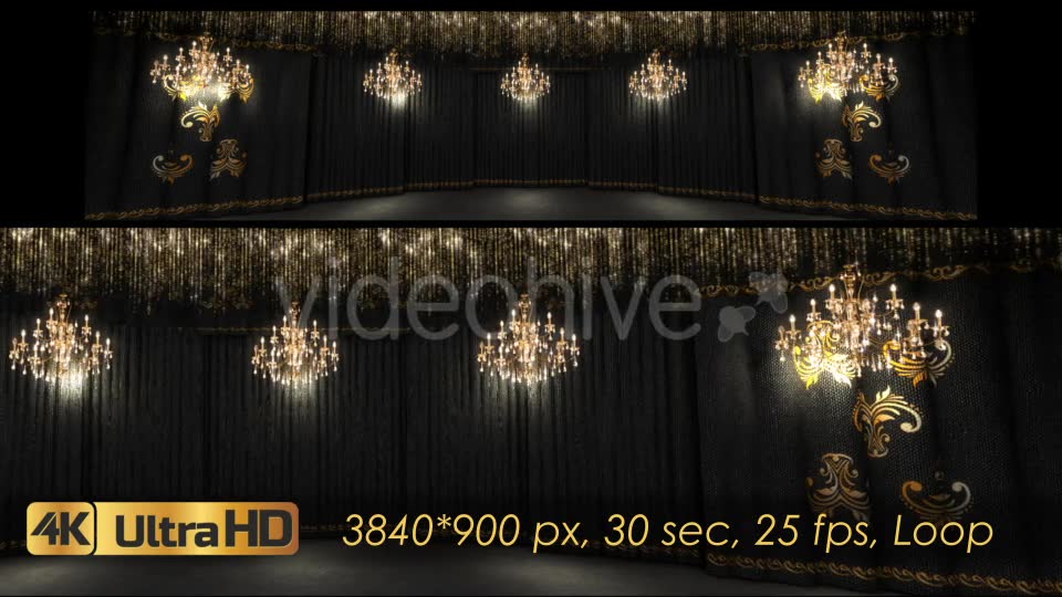 Black Concert Stage And Chandeliers Videohive 21248142 Motion Graphics Image 10
