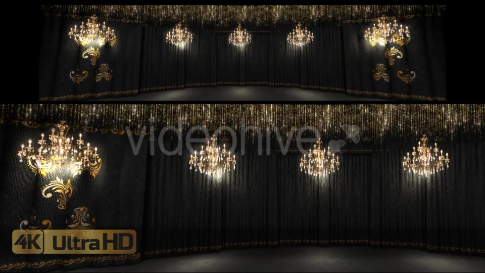 Black Concert Stage And Chandeliers Videohive 21248142 Motion Graphics Image 2