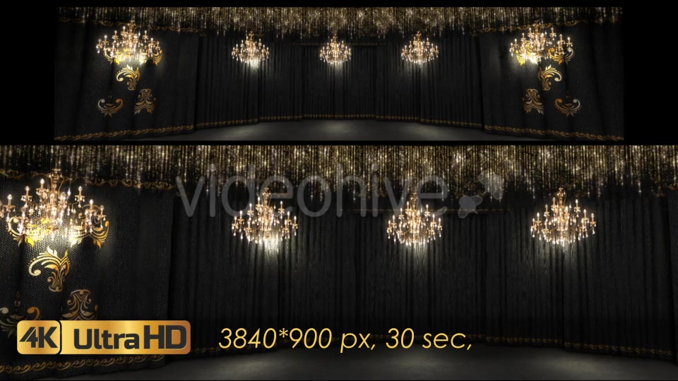 Black Concert Stage And Chandeliers Videohive 21248142 Motion Graphics Image 3
