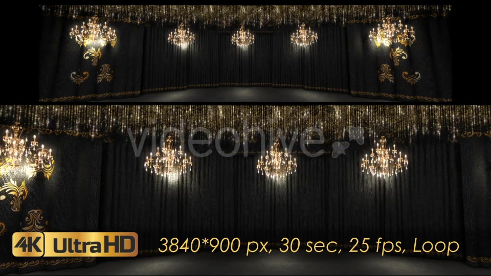 Black Concert Stage And Chandeliers Videohive 21248142 Motion Graphics Image 4
