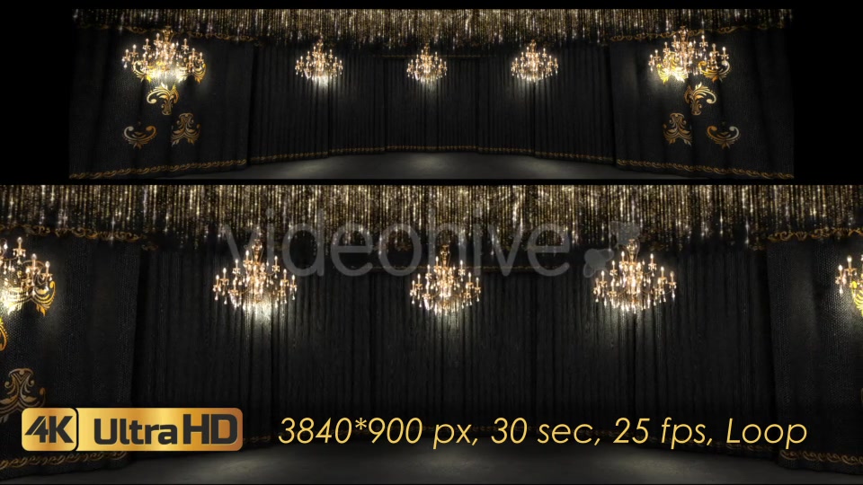 Black Concert Stage And Chandeliers Videohive 21248142 Motion Graphics Image 5