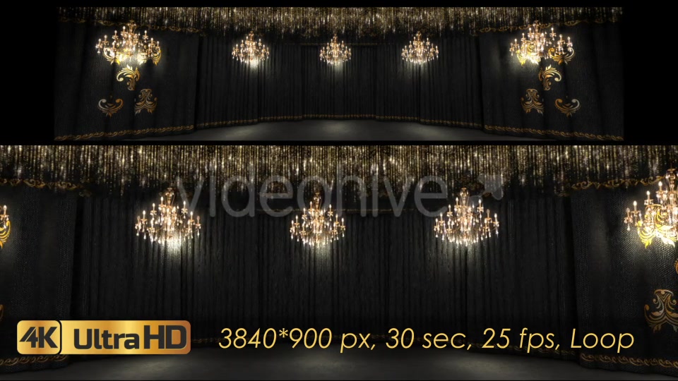 Black Concert Stage And Chandeliers Videohive 21248142 Motion Graphics Image 6