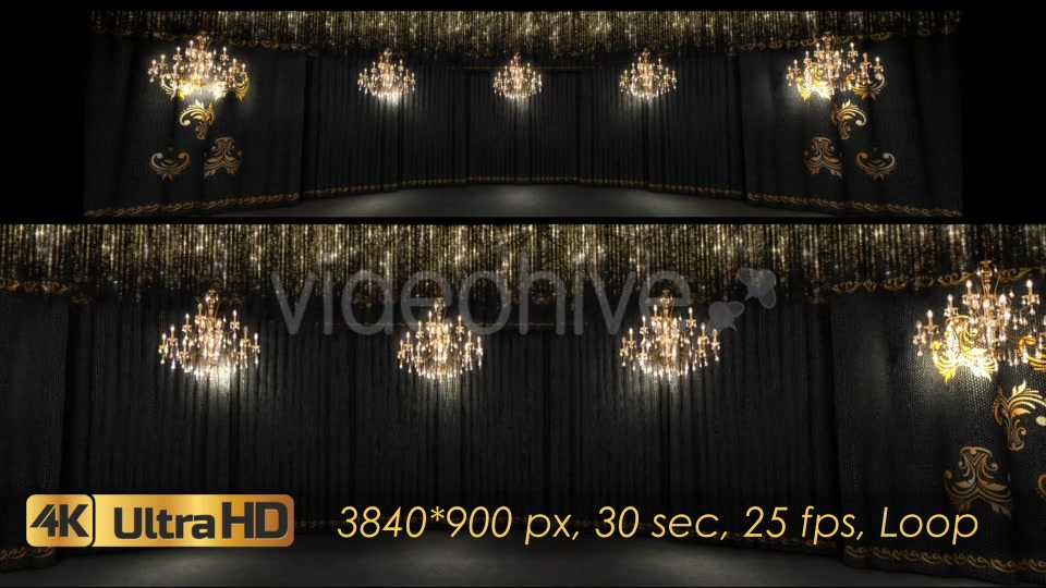 Black Concert Stage And Chandeliers Videohive 21248142 Motion Graphics Image 7