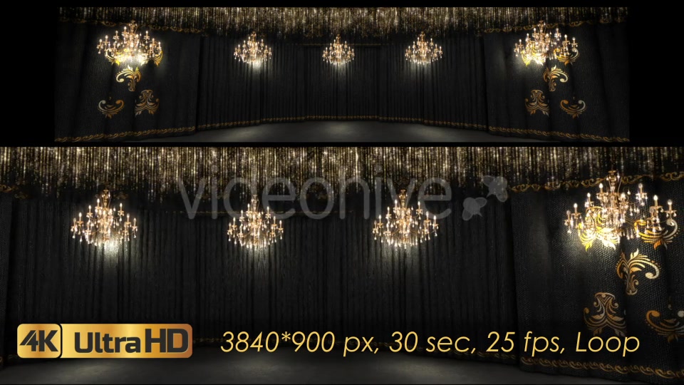 Black Concert Stage And Chandeliers Videohive 21248142 Motion Graphics Image 8