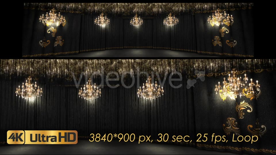 Black Concert Stage And Chandeliers Videohive 21248142 Motion Graphics Image 9