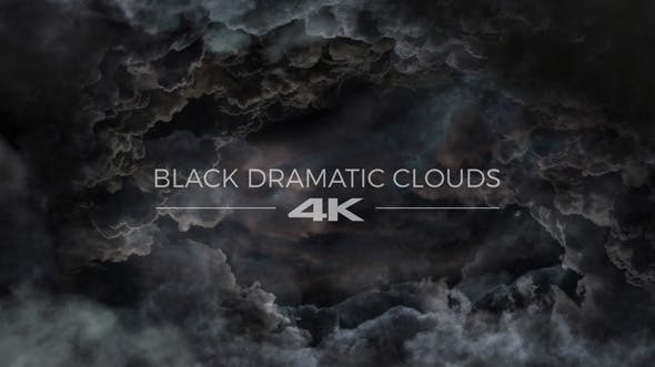 Black Dramatic Clouds - Videohive 19276254 Download