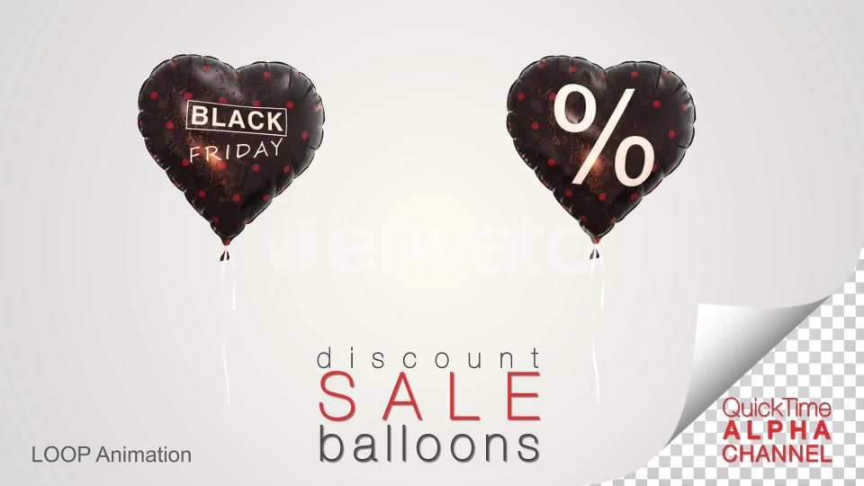 Black Friday Discount Sale Balloons Videohive 24726915 Motion Graphics Image 11