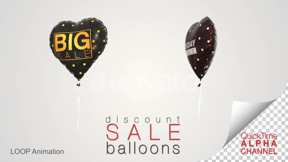 Black Friday Discount Sale Balloons Videohive 24726915 Motion Graphics Image 2