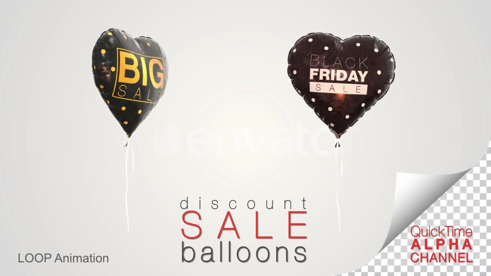 Black Friday Discount Sale Balloons Videohive 24726915 Motion Graphics Image 3