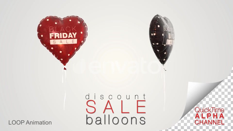 Black Friday Discount Sale Balloons Videohive 24726915 Motion Graphics Image 4