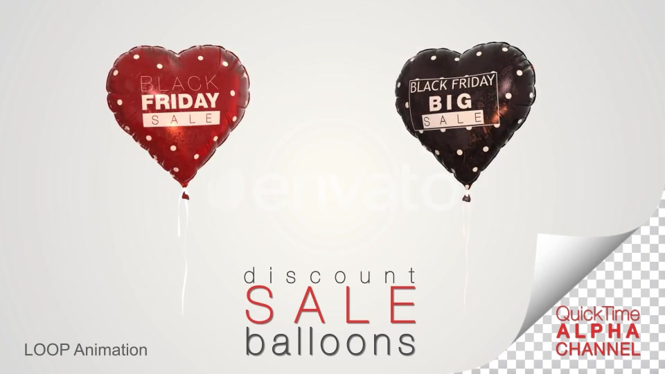 Black Friday Discount Sale Balloons Videohive 24726915 Motion Graphics Image 5