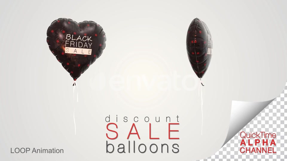 Black Friday Discount Sale Balloons Videohive 24726915 Motion Graphics Image 6