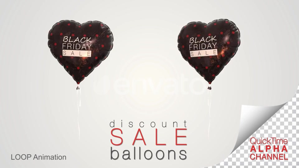 Black Friday Discount Sale Balloons Videohive 24726915 Motion Graphics Image 7
