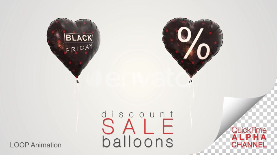 Black Friday Discount Sale Balloons Videohive 24726915 Motion Graphics Image 9