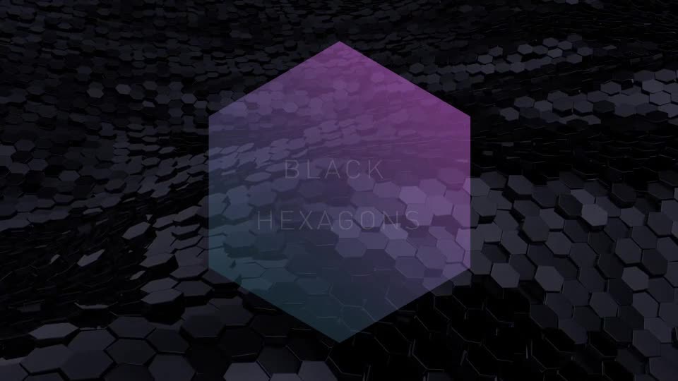 Black Hexagons Videohive 11316399 Motion Graphics Image 1