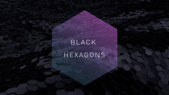 Black Hexagons - Videohive Download 11316399