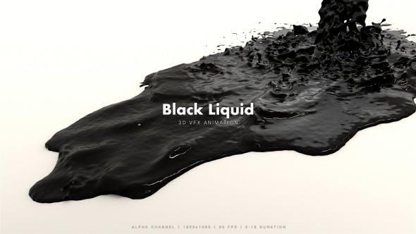 Black Ink Pouring 3 - 22548038 Videohive Download