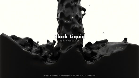 Black Liquid Fill - Videohive Download 22540434