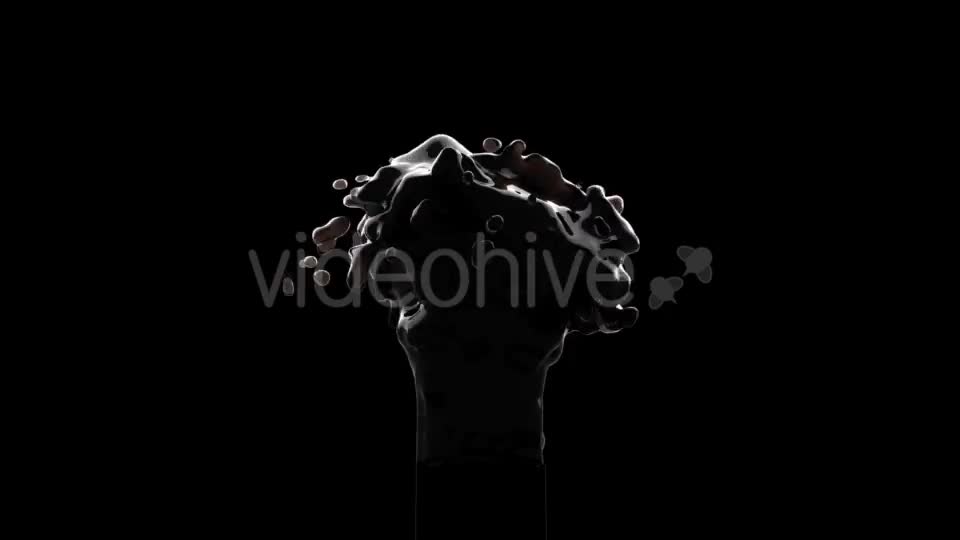 Black Oil Fountain with Alpha Channel Videohive 19031611 Motion Graphics Image 1