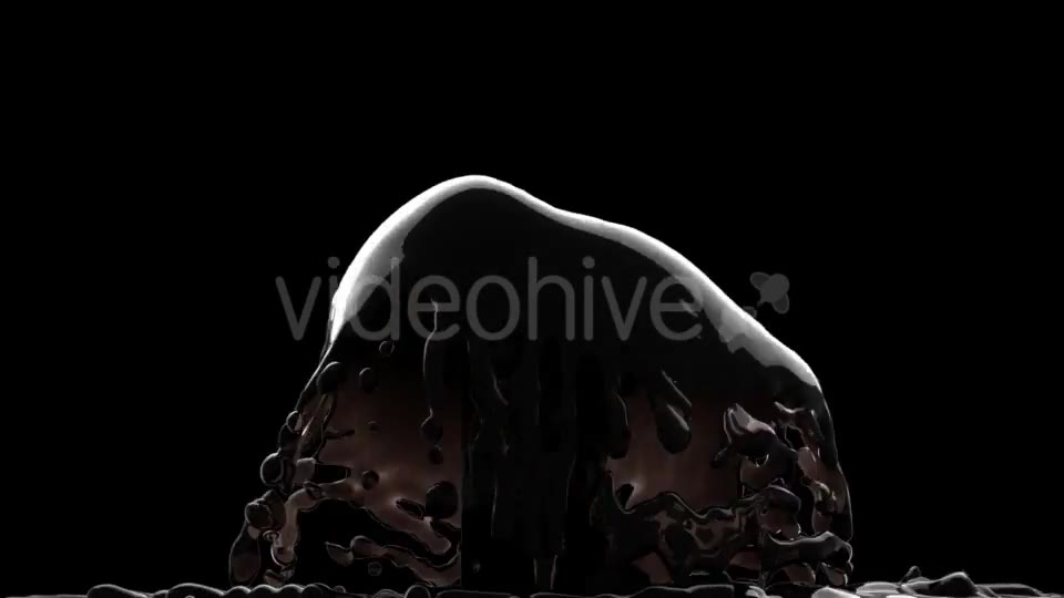 Black Oil Fountain with Alpha Channel Videohive 19031611 Motion Graphics Image 2