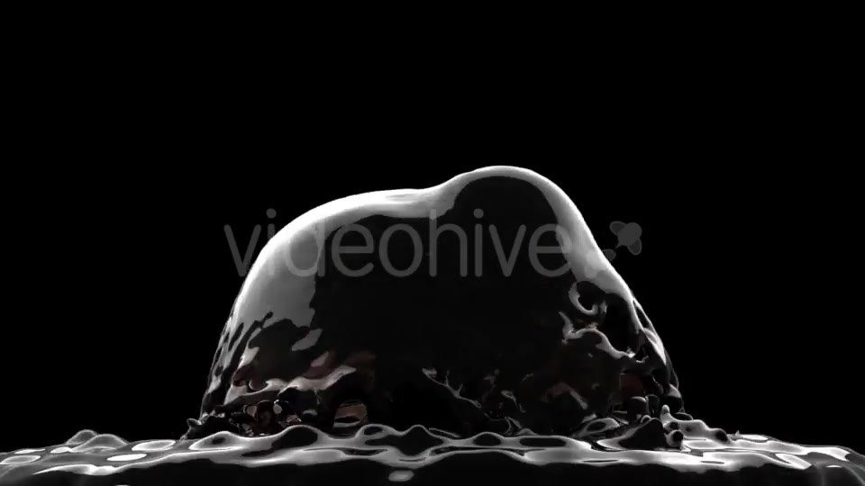 Black Oil Fountain with Alpha Channel Videohive 19031611 Motion Graphics Image 3