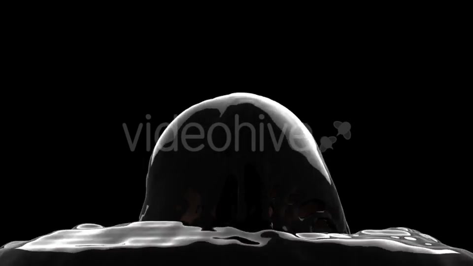 Black Oil Fountain with Alpha Channel Videohive 19031611 Motion Graphics Image 4