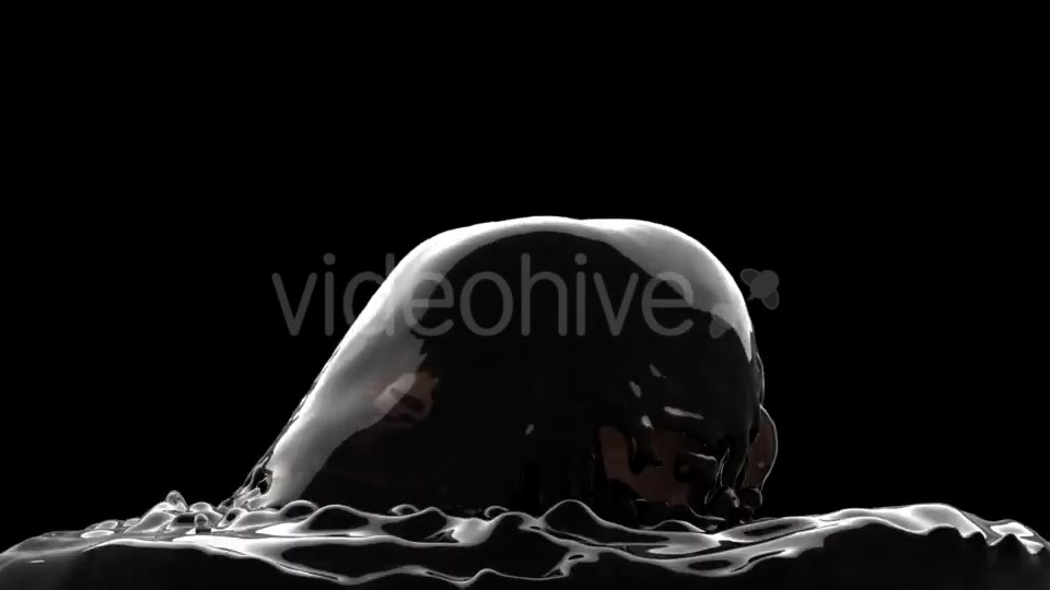 Black Oil Fountain with Alpha Channel Videohive 19031611 Motion Graphics Image 6
