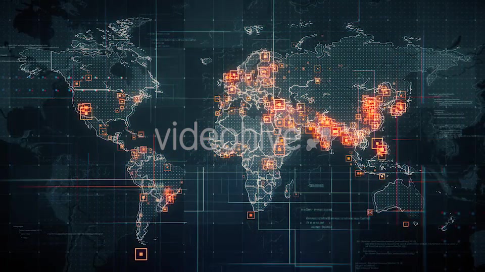 Black World Map with Lines Rollback Camera 4K Videohive 19681132 Motion Graphics Image 5