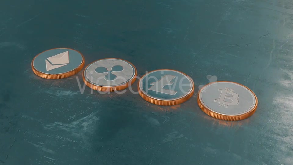 Blockchain Cryptocurrency Coin Symbols Videohive 21283770 Motion Graphics Image 2