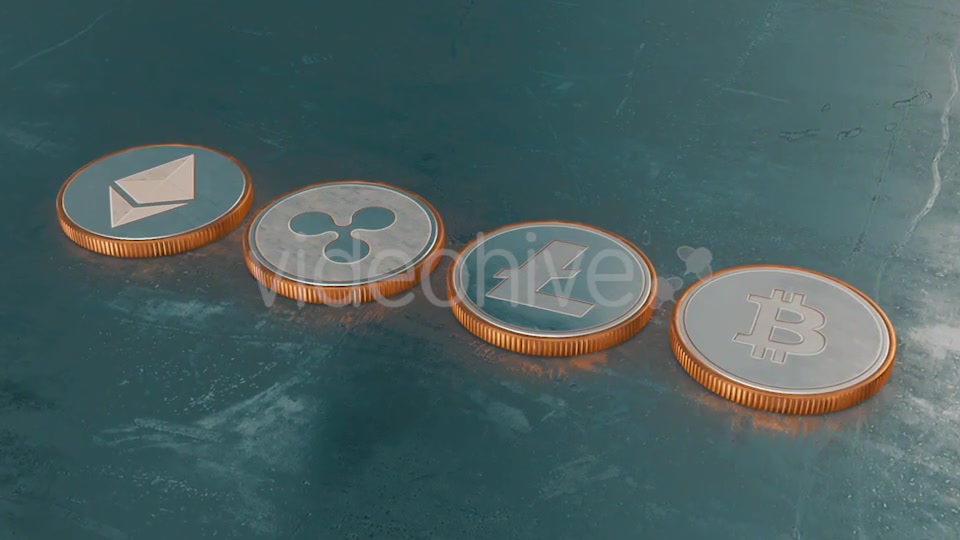 Blockchain Cryptocurrency Coin Symbols Videohive 21283770 Motion Graphics Image 3
