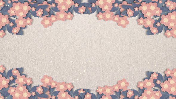 Blooming Paper Flower Background Quick Download Videohive 19616926 Motion Graphics
