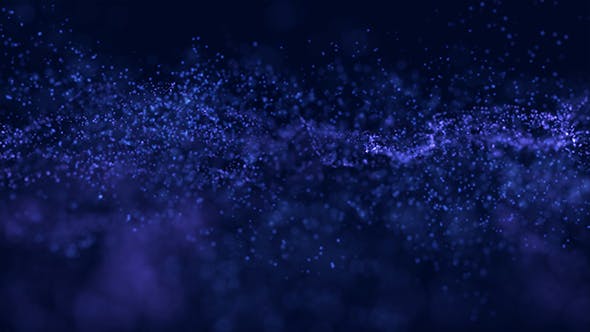 Blu Particles in the Space - Videohive Download 21180017