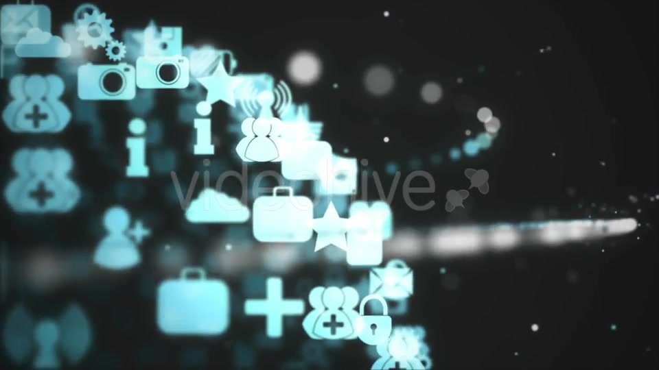 Blue Apps Loop Turns Into Sphere Videohive 21230563 Motion Graphics Image 7
