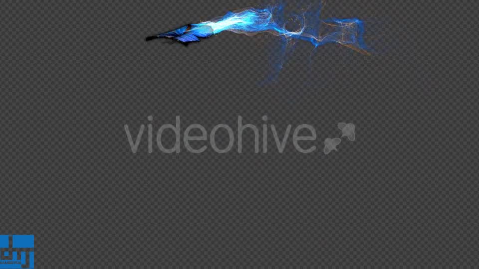 Blue Butterfly Gorgeous Particle Light Trailing Flying V1 Videohive 18715454 Motion Graphics Image 11