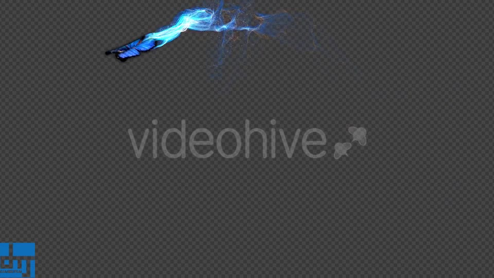 Blue Butterfly Gorgeous Particle Light Trailing Flying V1 Videohive 18715454 Motion Graphics Image 2