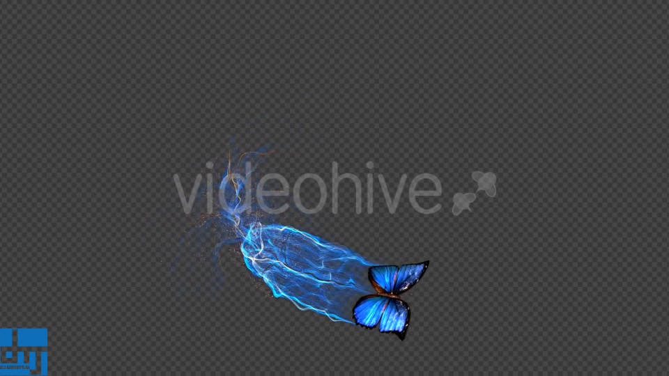 Blue Butterfly Gorgeous Particle Light Trailing Flying V3 Videohive 18716440 Motion Graphics Image 10