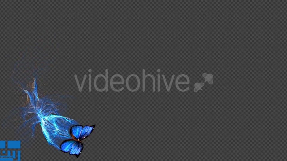 Blue Butterfly Gorgeous Particle Light Trailing Flying V3 Videohive 18716440 Motion Graphics Image 3